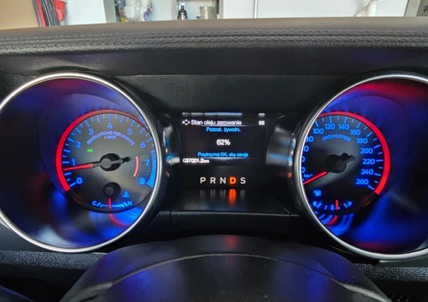 Ford Mustang cena 155545 przebieg: 37300, rok produkcji 2019 z Warszawa małe 667